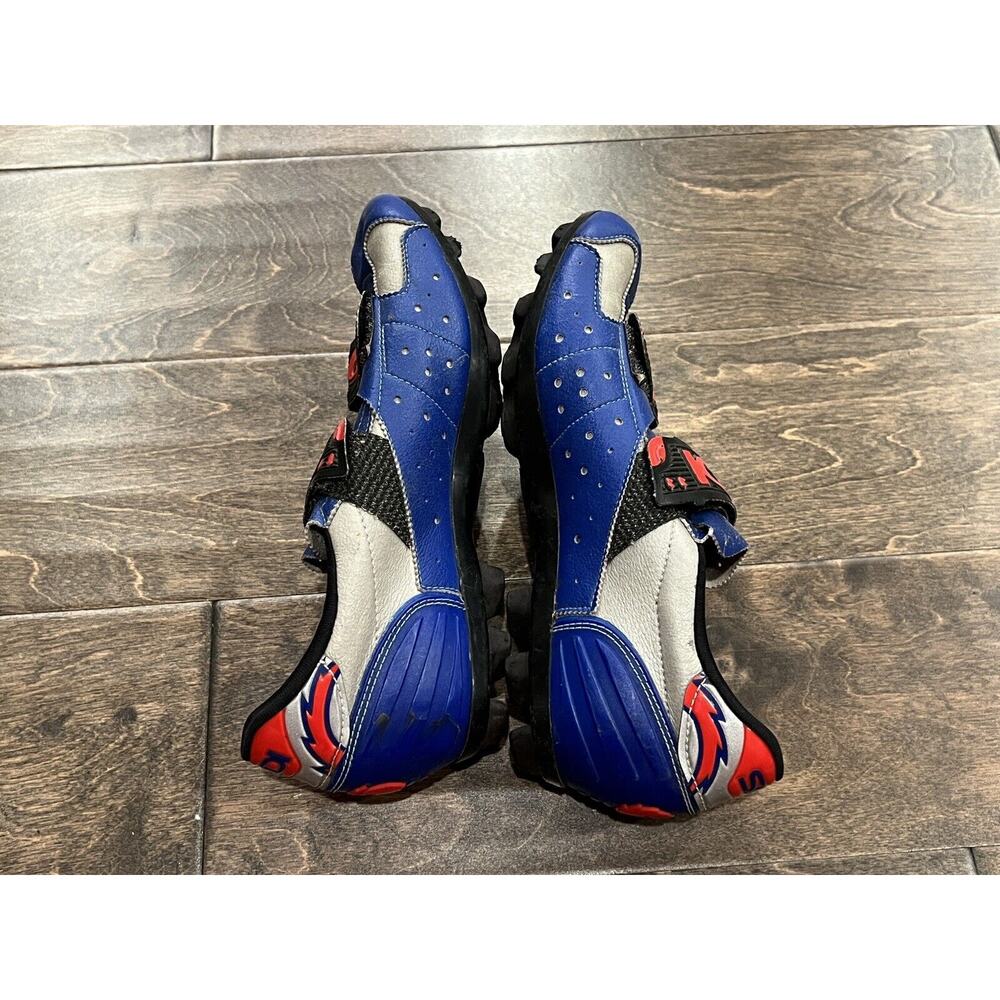 SIDI Airplus Road Cycling Bike Shoes Size EU40 US 7.5 Blue Silver Made In ITALY - Picture 6 of 10